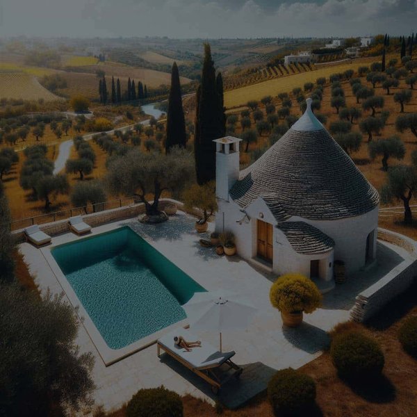 Est-il possible de séjourner dans un trullo traditionnel dans les Pouilles avec piscine?