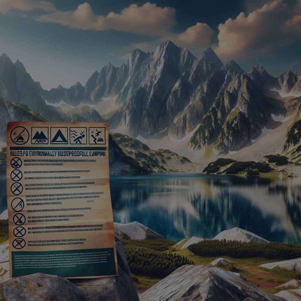 Quelles sont les règles pour un camping respectueux de l'environnement en haute montagne ?